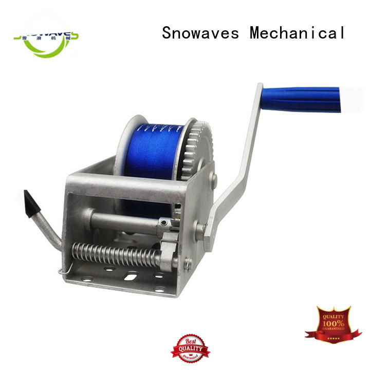Snowaves Mechanical trailer Marine winch wholesale supplier for picnics