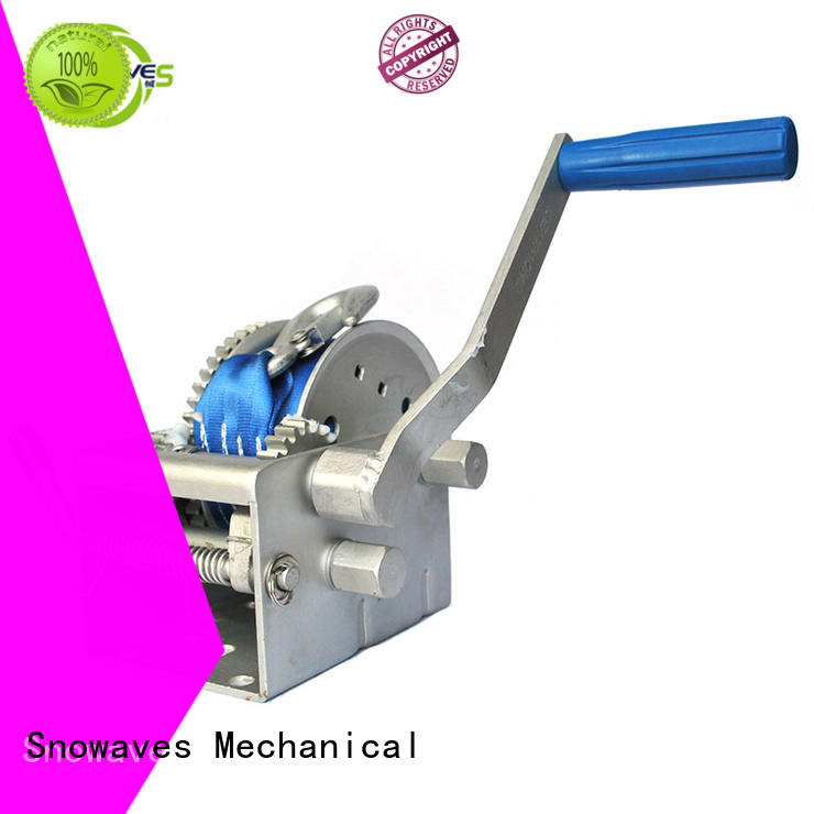 Snowaves Mechanical Latest Marine winch factory for camping