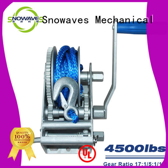 Snowaves Mechanical Latest marine winch for business for one-way trips