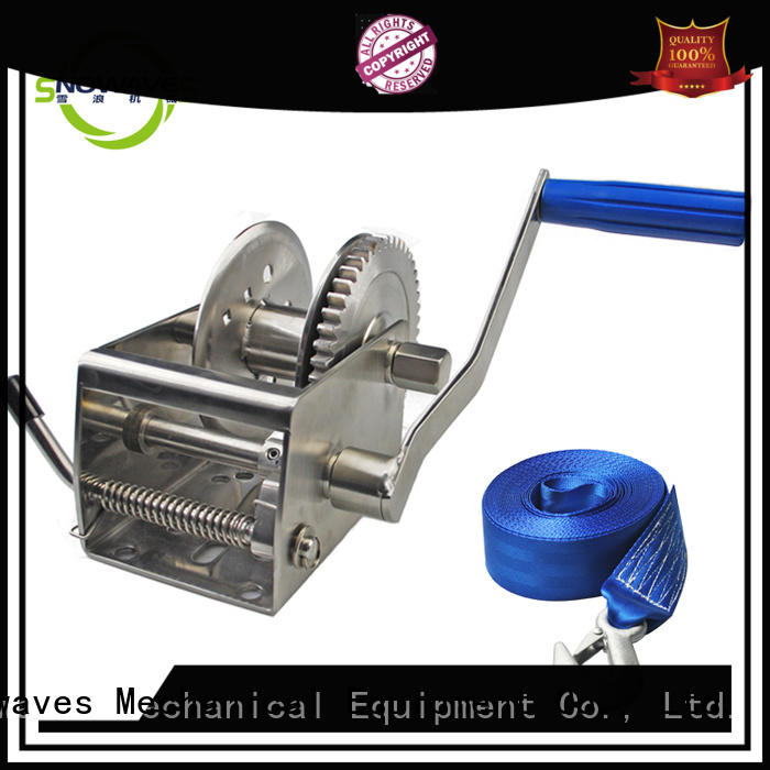 Snowaves Mechanical Latest Marine winch Supply for camp